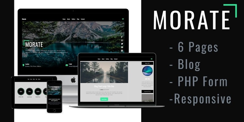 Morate - Blog Web Template