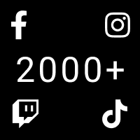 2000 Social Media Buttons CSS Bootstrap