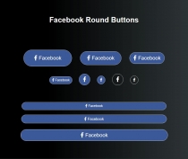2000 Social Media Buttons CSS Bootstrap Screenshot 1