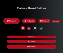 2000 Social Media Buttons CSS Bootstrap Screenshot 7