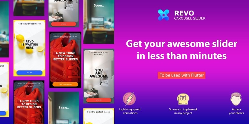 Revo Slider - Flutter - Default Template