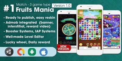 Fruits Mania - Unity Template Project 