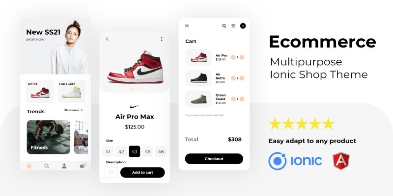 Ecommerce – Multipurpose Ionic 5 Store Theme