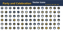  Party And Celebration Flat Vector Icons Pack Screenshot 2