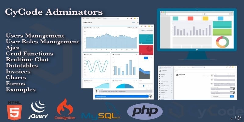 CyCode Adminators - CodeIgniter Admin Panel