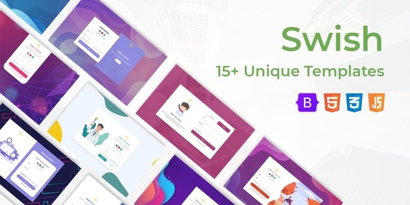 Swish - Login and Register HTML5 Templates