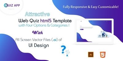 Web Quiz HTML5 Template And UI Design