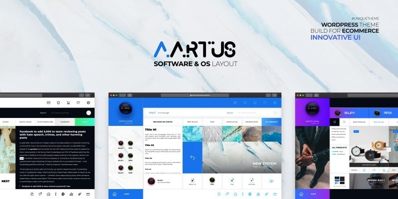 Aartus - Ecommerce OS Software Wordpress Theme