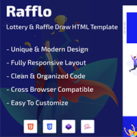 Rafflo - Lottery And Raffle Draw HTML Template