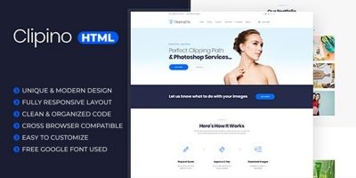 Clipino - Clipping Path Business HTML Templates