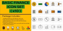 Basic FinanceI icon Set Screenshot 3