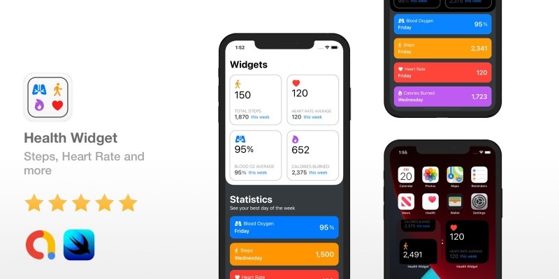 Health Widget - iOS 14 Source Code