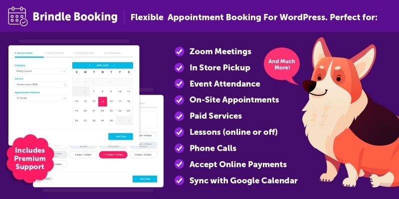 Brindle Booking - WordPress Booking Plugin