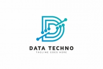 Data Tech D Letter Logo Screenshot 1
