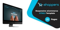 E-shoppers - eCommerce HTML5 Template Screenshot 1