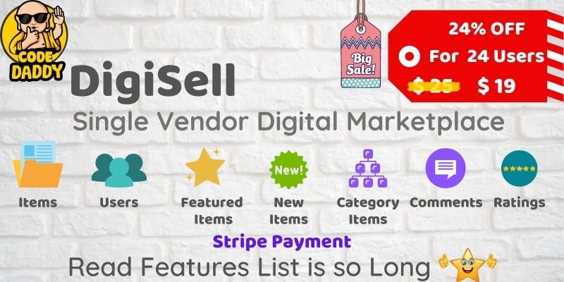 DigiSell – Single Vendor Digital Marketplace