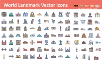 600+ Famous Landmarks Of World Vector Icons Screenshot 3