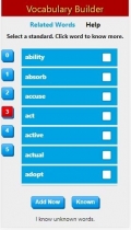 Vocabulary Builder HTML5 JavaScript Screenshot 1