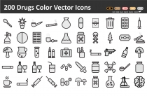 200+ Drugs Vector icon Screenshot 1