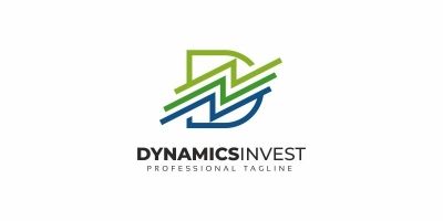 Dynamics Invest D Letter Logo