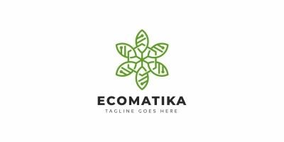 Eco Leaves Tech Logo