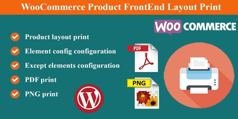 WooCommerce Product FrontEnd Layout Print