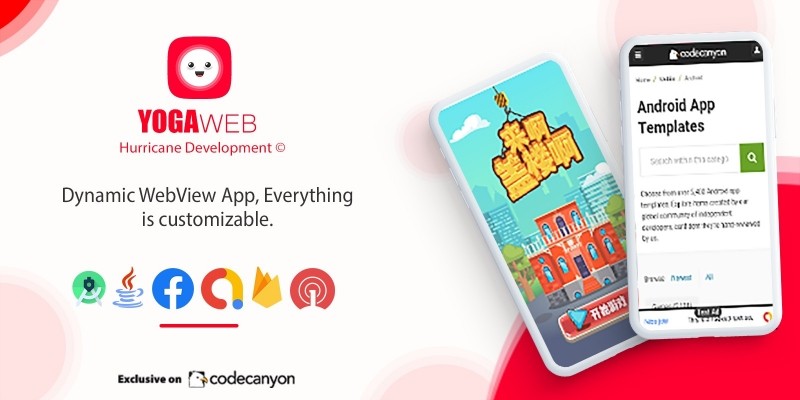 YOGAweb v2 - Android WebView Template