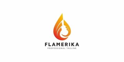 Flame Drop Logo