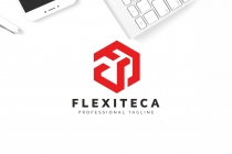 F Letter Hexagon Logo Screenshot 1