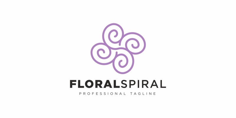Floral Spiral Logo