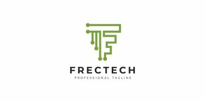 F Letter Tech Logo
