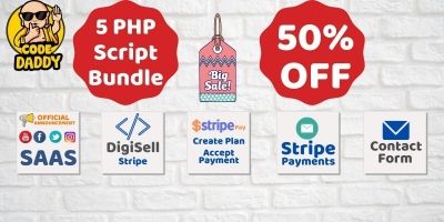 5 PHP Stripe Scripts Bundle Offer