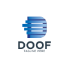 Doof Letter D Logo Template