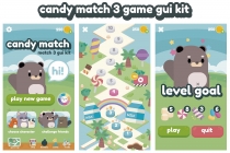 Candies Match 3 Game GUI Assets Screenshot 2