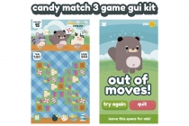Candies Match 3 Game GUI Assets Screenshot 5