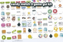 Candies Match 3 Game GUI Assets Screenshot 14