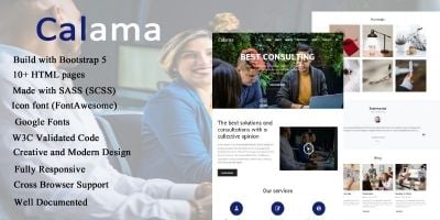Calama - Business And Consulting HTML Template