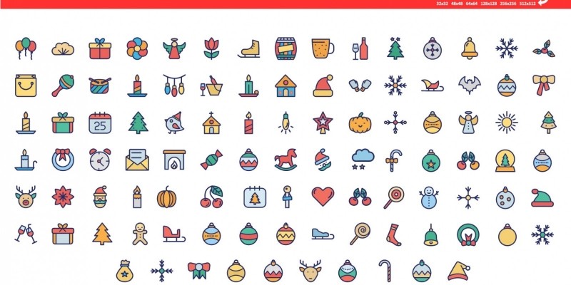 300 Christmas Vector icons