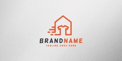 Laundry House Logo Template