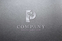 Eco Letter P Logo Template Screenshot 1