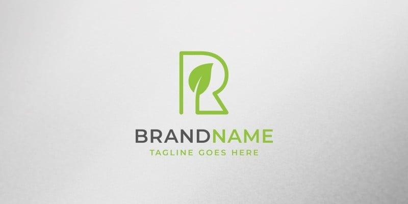 Eco Letter R Logo Template