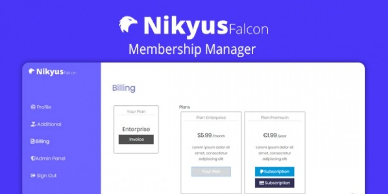 Nikyus - Membership Manager PHP Script