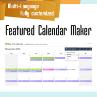 Featured Calendar Maker PHP Script
