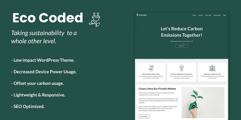 EcoCoded WordPress Theme