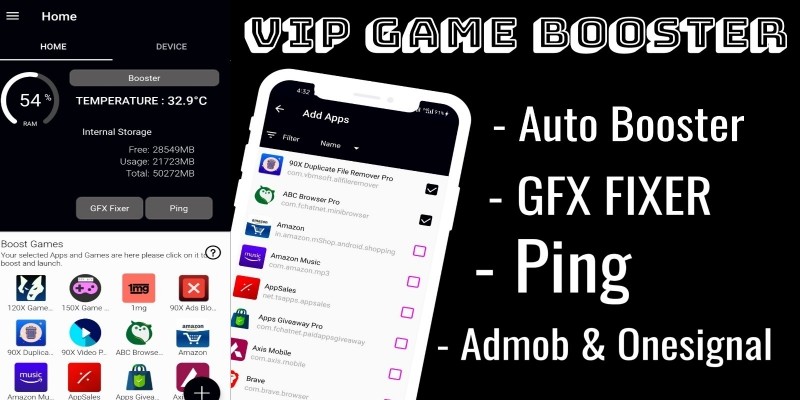 VIP Game Booster Clone - Full Android Source Code