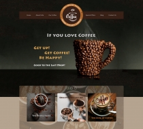 Cafe Coffee House - Coffee Shop PSD Template Screenshot 1