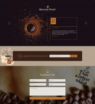 Cafe Coffee House - Coffee Shop PSD Template Screenshot 4
