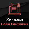 Resume – HTML Landing Page Template