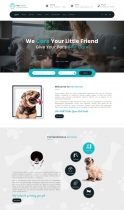 Pet Devine - Pet Care Landing Page HTML Template Screenshot 1
