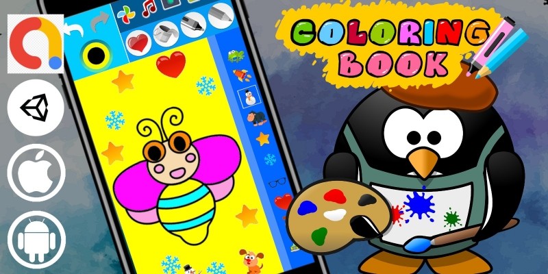 Coloring Book Portrait Unity Paint Kids Game